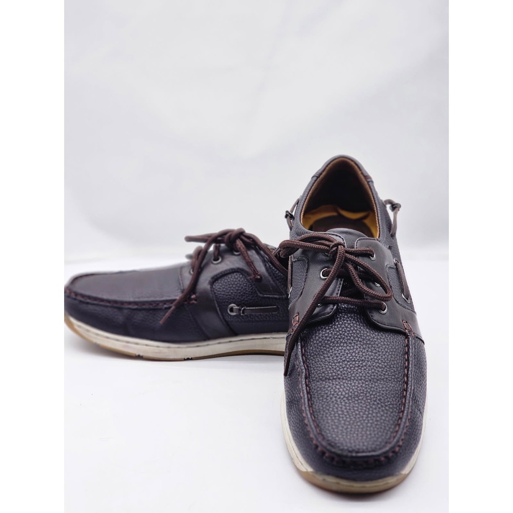 Xray Boat Shoes Men's 9.5 Brown  Pebbled  Casual XRW2006